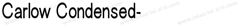 Carlow Condensed字体转换